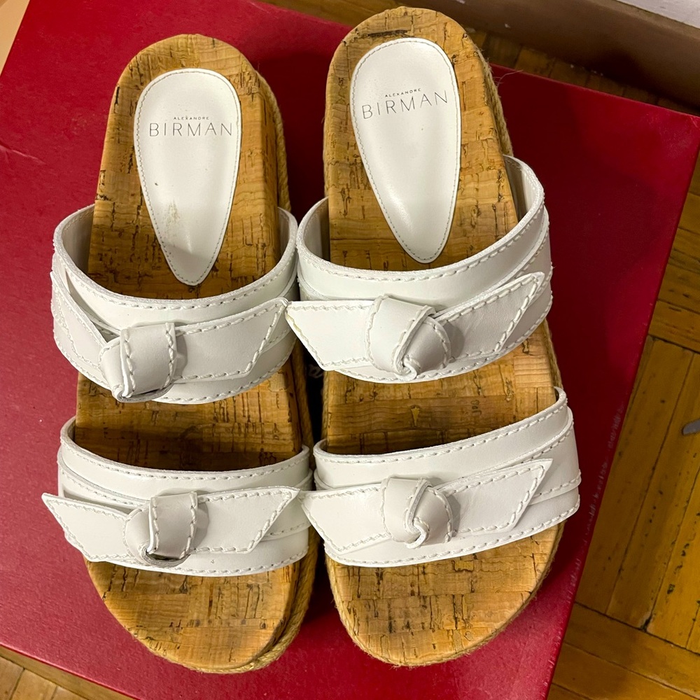 Alexandre BIRMAN Platform espadrille white/ neutral